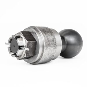 Mild Steel Male ball coupling pin with nut and split pin and mounting sleeve