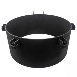 Mild Steel Manhole collar 6 lug 5.0mm thick 230mm high complete with p-brackets and collar lugs