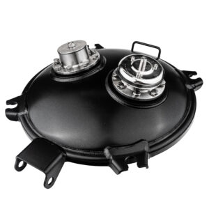 Mild Steel Manhole cover 4 lug 5.0mm dish fitted with stainless steel 80mm Pressure and 80mm Vacuum relief valves